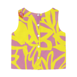 Top Dr Bloom Ana Flores Amarillo - ECRU