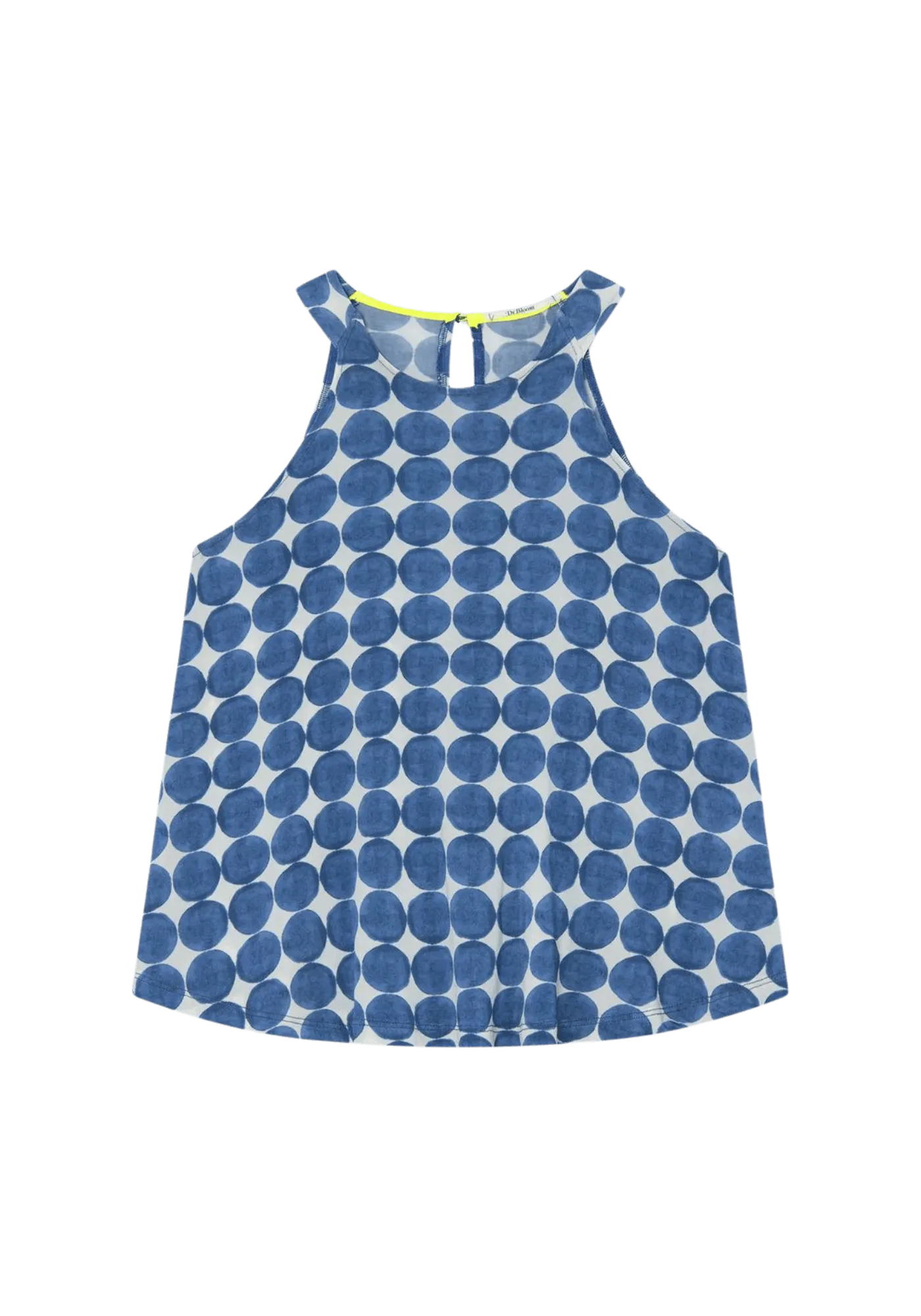 Top Dr Bloom Pool Halter Topos Azul - ECRU