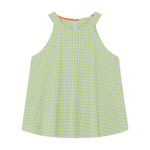 Top Dr Bloom Pool Halter Vichy Verde - ECRU