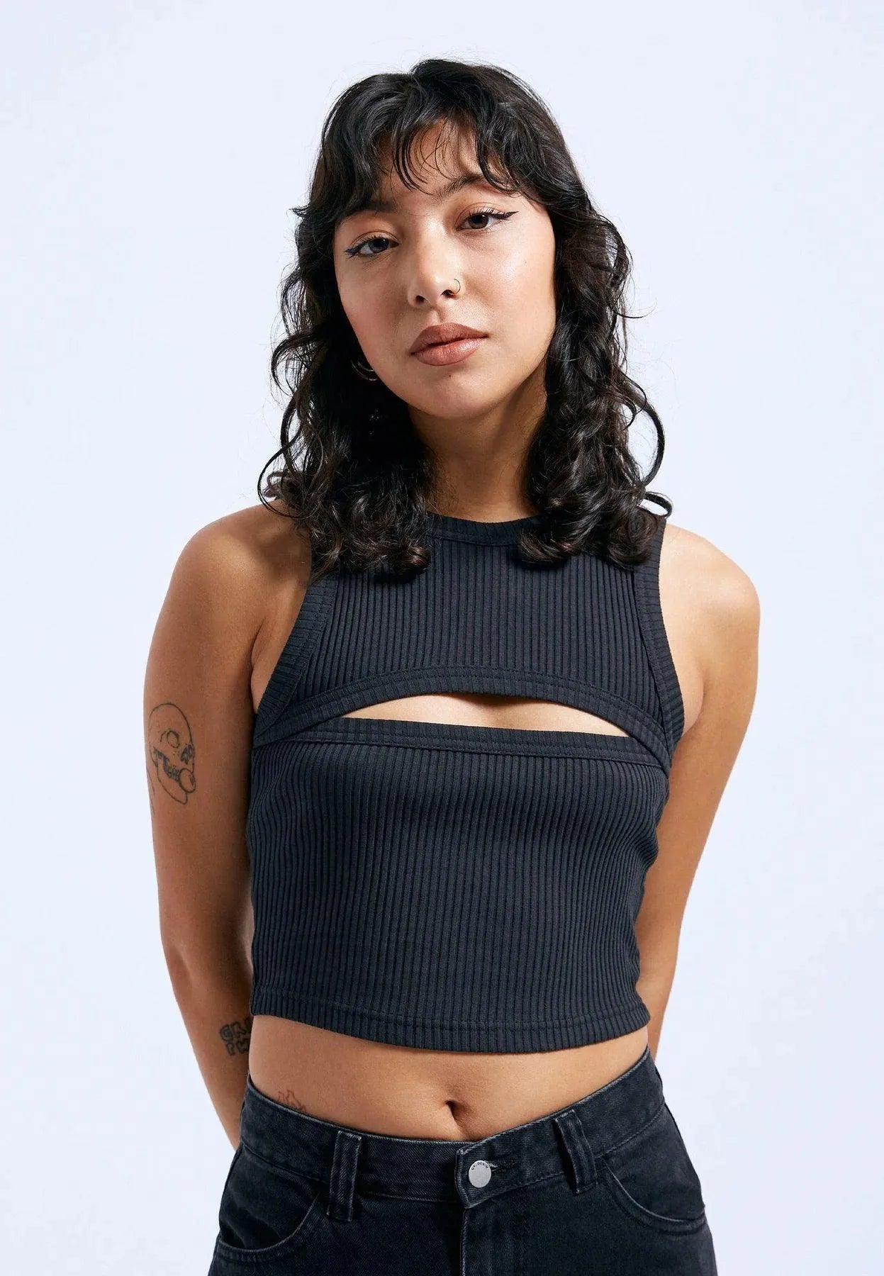 Top Dr. Denim Ainslee Off Black - ECRU