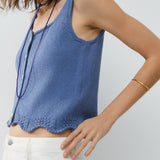 Top ESE O ESE Gabrielle Denim Blue 