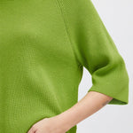 Top ICHI Boston Parrot Green - ECRU