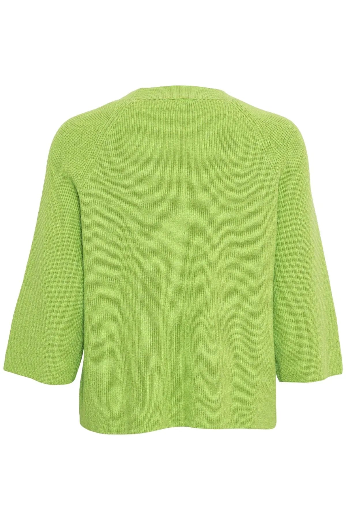 Top ICHI Boston Parrot Green - ECRU