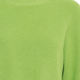 Top ICHI Boston Parrot Green - ECRU