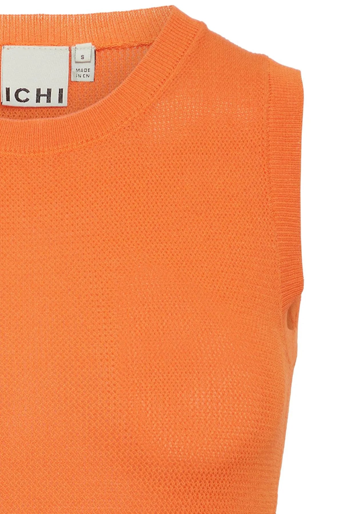 Top ICHI Delany Coral Rose - ECRU