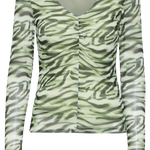 Top ICHI Ista Green Tea Zebra - ECRU