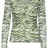 Top ICHI Ista Green Tea Zebra - ECRU