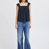 Top ICHI Marrakech Total Eclipse - ECRU