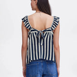 Top ICHI Marrakech Total Eclipse - ECRU