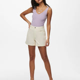 Top JDY Nanna Pastel Lilac - ECRU