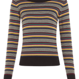 Top King Louie Audrey Sixties Stripe - ECRU