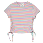 Top Lili Sidonio a Rayas con Cordón - ECRU