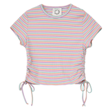Top Lili Sidonio a Rayas con Cordón - ECRU