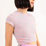 Top Lili Sidonio a Rayas con Cordón - ECRU