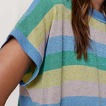 Top Nümph Nuerissa Darlene Vista Blue - ECRU