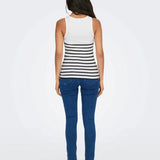 Top Only Kenya Rib Strip Bright white - ECRU