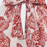Top ESE O ESE Pisa Burgundy Paisley