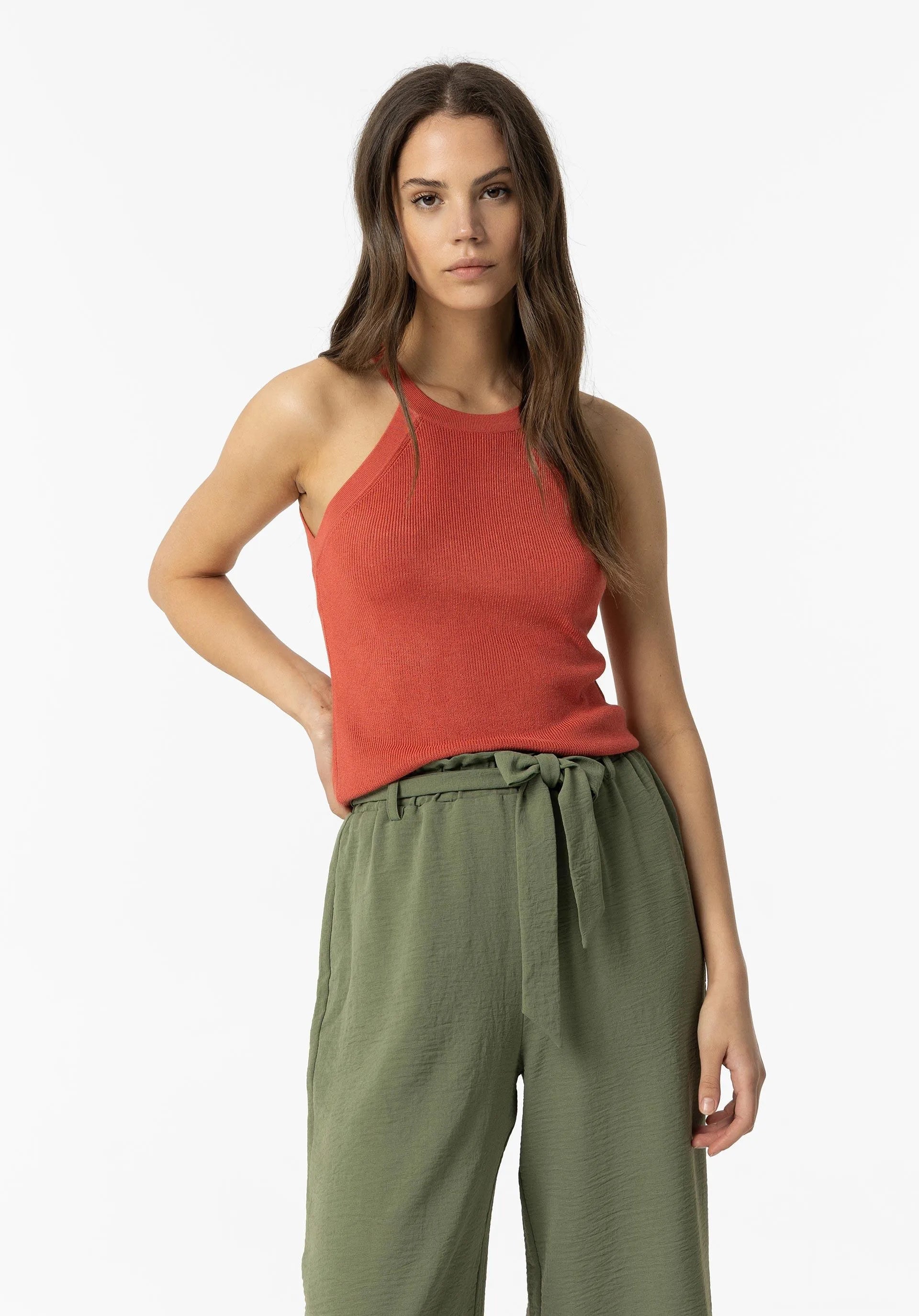 Top TIFFOSI Lagoa 2 Rojo Mineral - ECRU