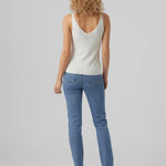 Top Vero Moda New Lex Sun Snow White - ECRU