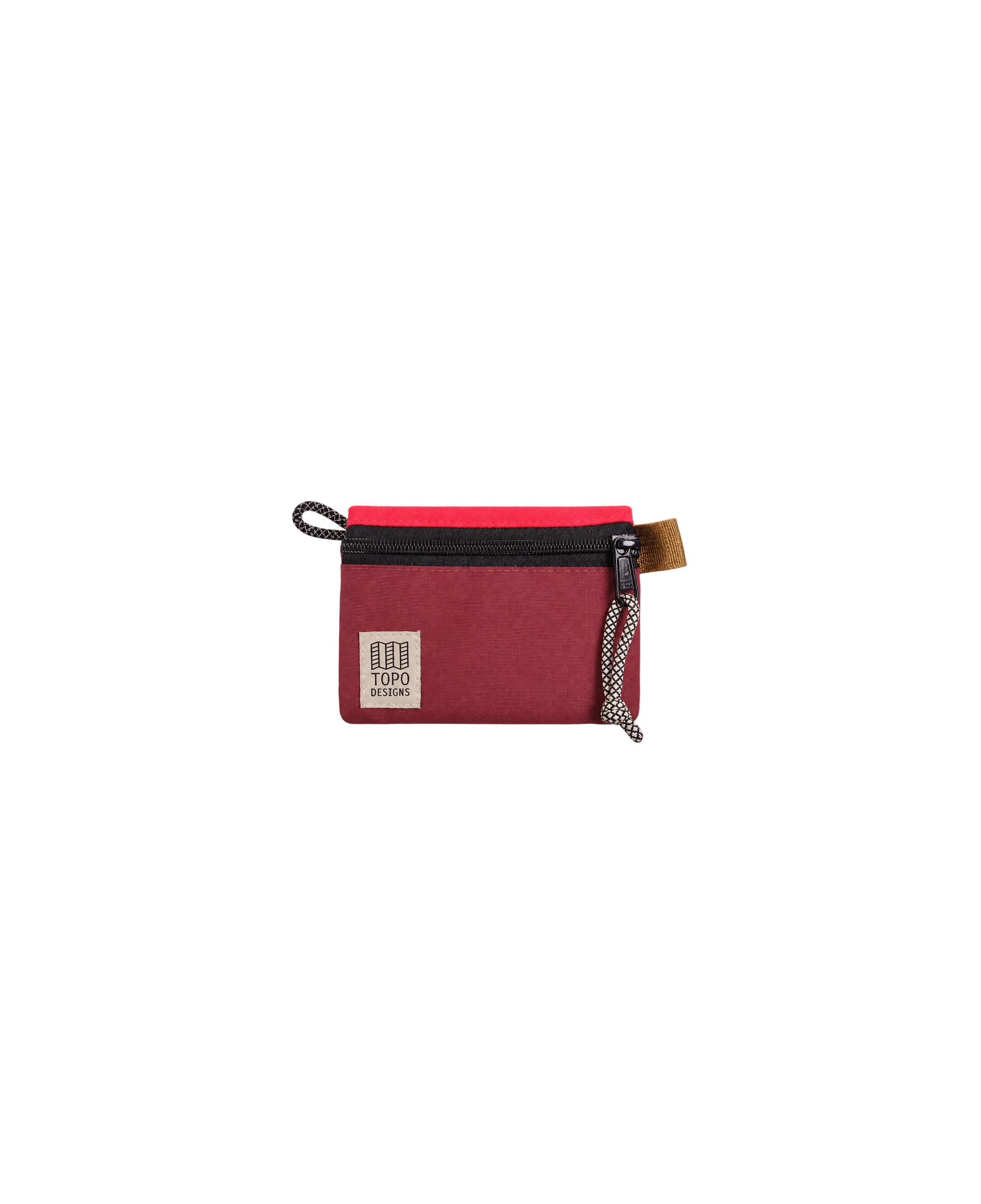 Flat neceser TOPO DESIGNS Bag Micro Maroon / Salsa