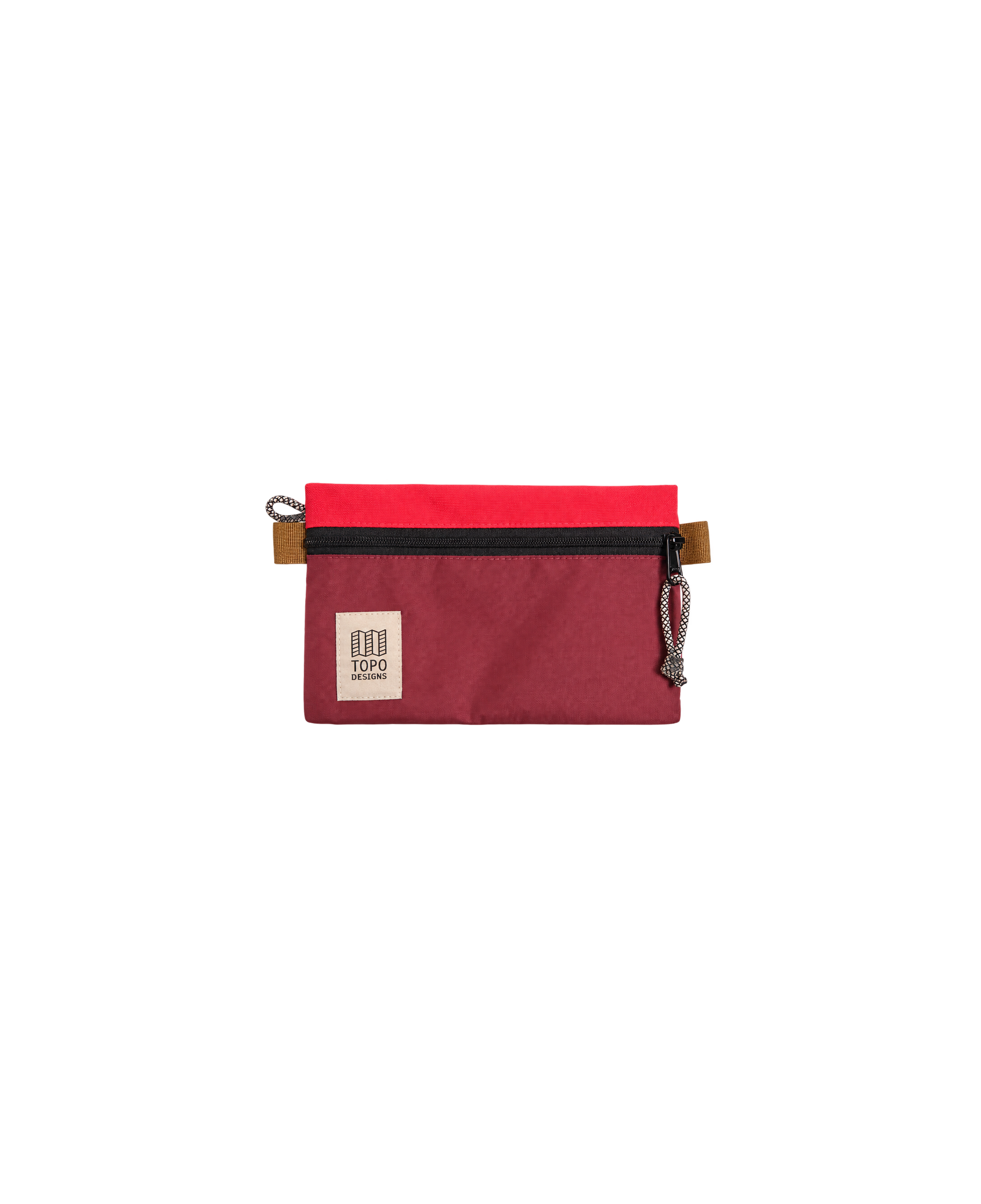 Flat neceser TOPO DESIGNS Bag Small Maroon / Salsa