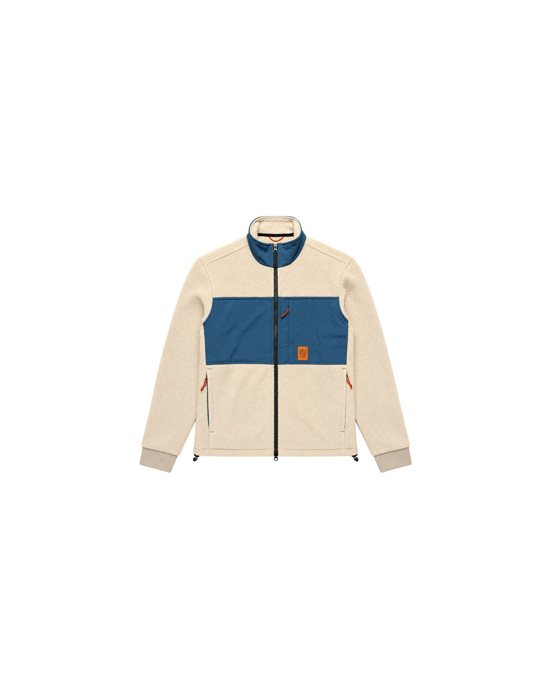 Flat chaqueta TOPO DESIGNS Summit Rise Full Zip Jacket M Oatmeal / Pond Blue