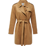 SALSA Suede Medium Brown Trench Coat