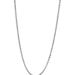 Collar Twojeys Anchor Chain S Plata — flat frontal con fondo transparente