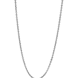 Collar Twojeys Anchor Chain S Plata — flat frontal con fondo transparente