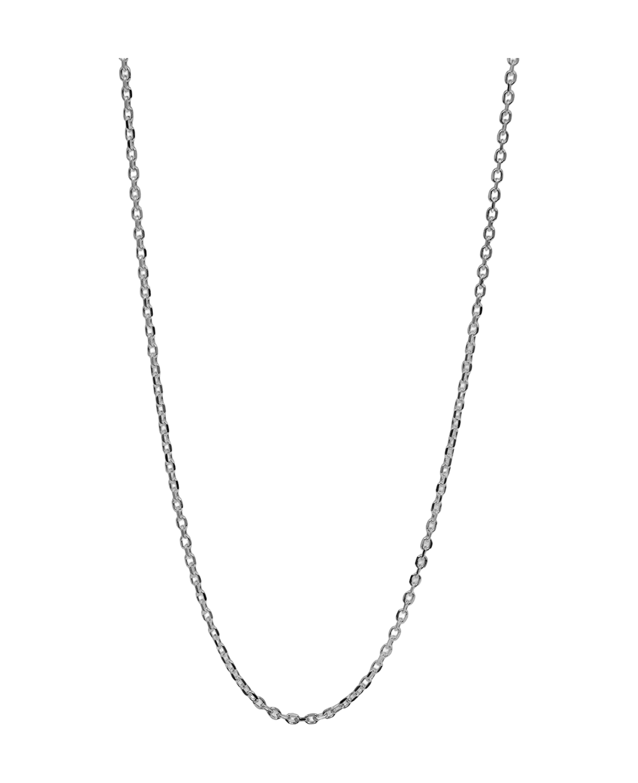 Collar Twojeys Anchor Chain S Plata — flat frontal con fondo transparente