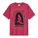 Camiseta Twojeys x Peggy Gou Bussines Rosa — flat frontal con fondo transparente