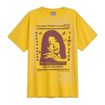 Camiseta Twojeys x Peggy Gou Bussines Amarilla — flat frontal con fondo transparente