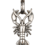Charm Twojeys x Peggy Gou Lobster Plata — flat frontal con fondo transparente