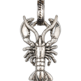 Charm Twojeys x Peggy Gou Lobster Plata — flat frontal con fondo transparente