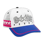 Gorra Twojeys x Peggy Gou Trucker Blanca — flat frontal con fondo transparente