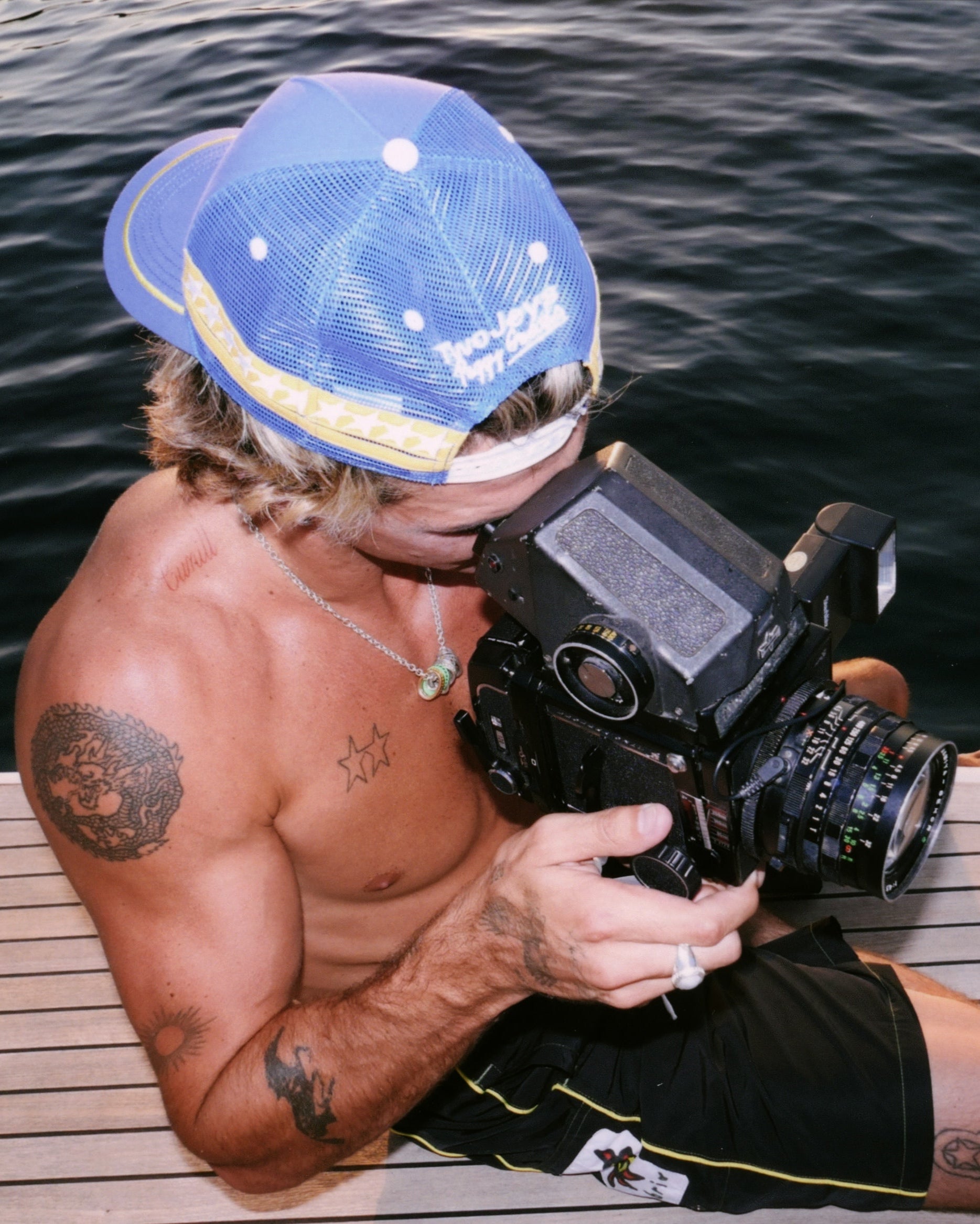Twojeys gorra Trucker azul marino, vista oficial 3