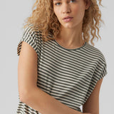 Camiseta Rayas Aware Pristine Laurel Wreath