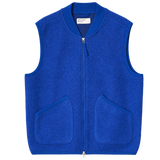 Chaleco UNIVERSAL WORKS Wool Fleece Zip Blue