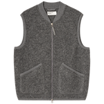 Chaleco UNIVERSAL WORKS Wool Fleece Zip Grey Marl