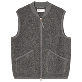 Chaleco UNIVERSAL WORKS Wool Fleece Zip Grey Marl