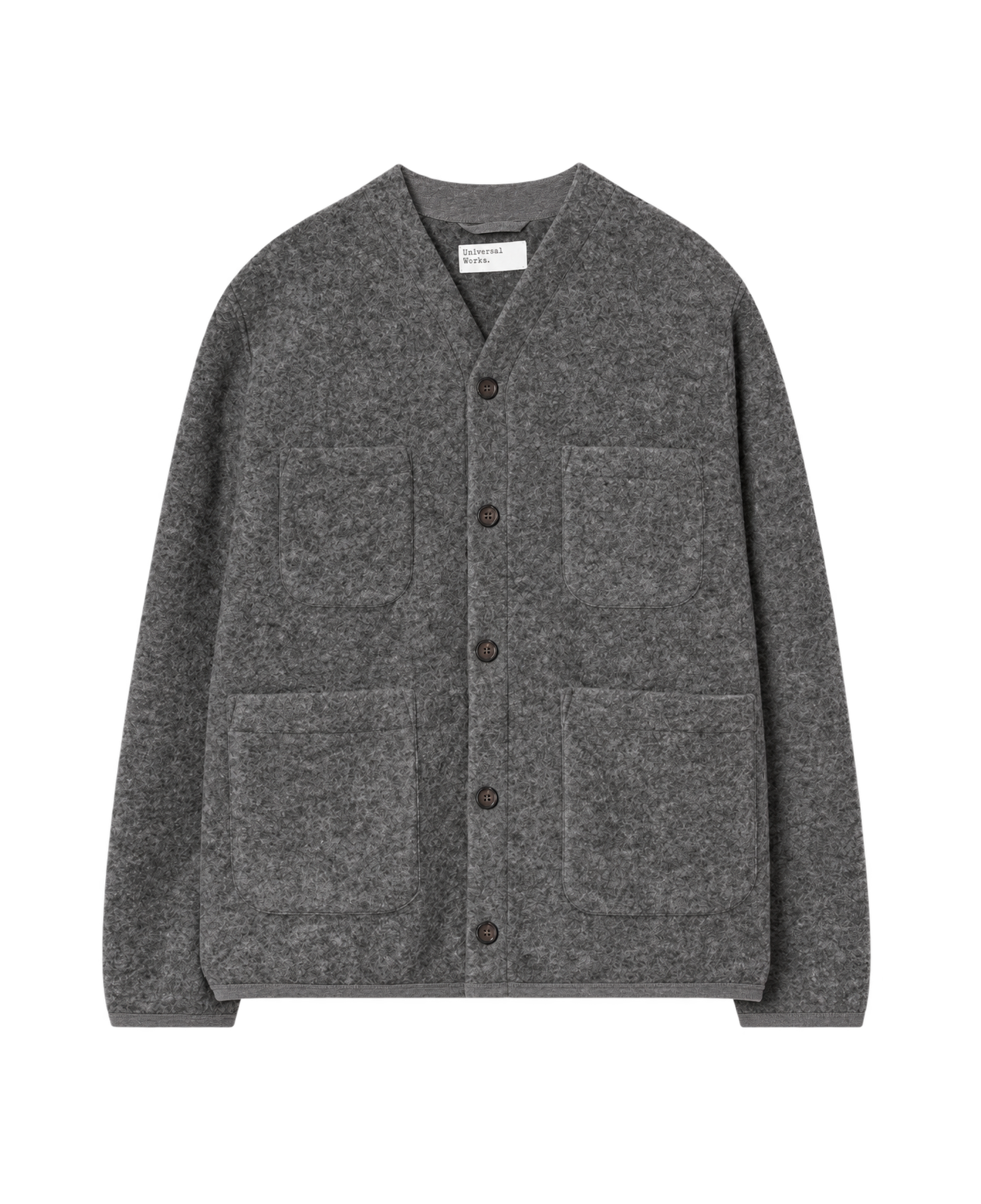 Cárdigan UNIVERSAL WORKS Wool Fleece Grey Marl