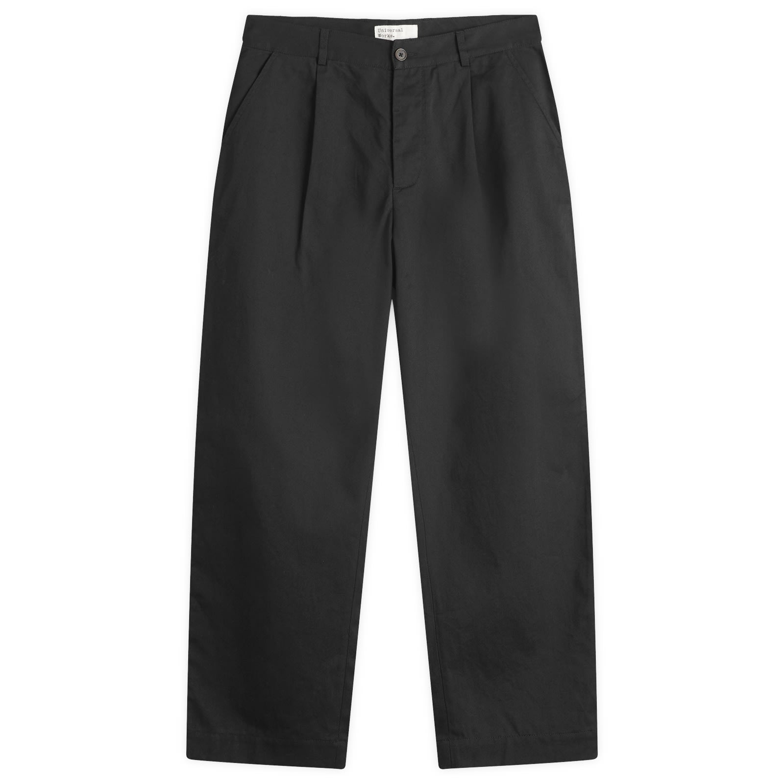 UNIVERSAL WORKS Duke Twill Black - vista frontal