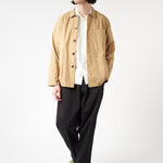 UNIVERSAL WORKS Pleated Track Twill Black - vista trasera