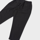 UNIVERSAL WORKS Pleated Track Brushed Moleskin Black - vista trasera
