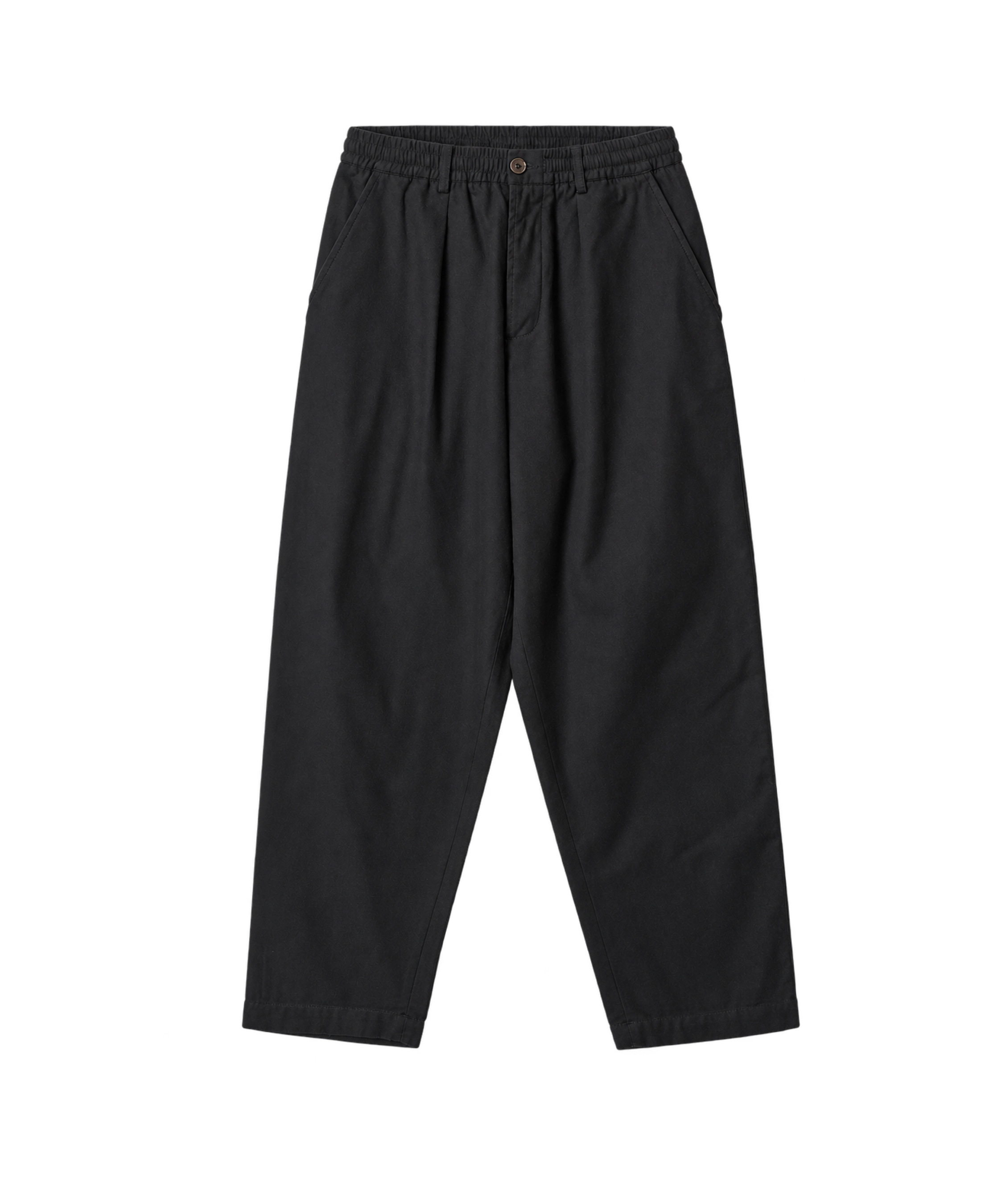 Pantalón UNIVERSAL WORKS Pleated Track Brushed Moleskin Black