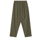 Pantalón UNIVERSAL WORKS Pleated Track Brushed Moleskin Olive