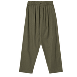 Pantalón UNIVERSAL WORKS Pleated Track Brushed Moleskin Olive
