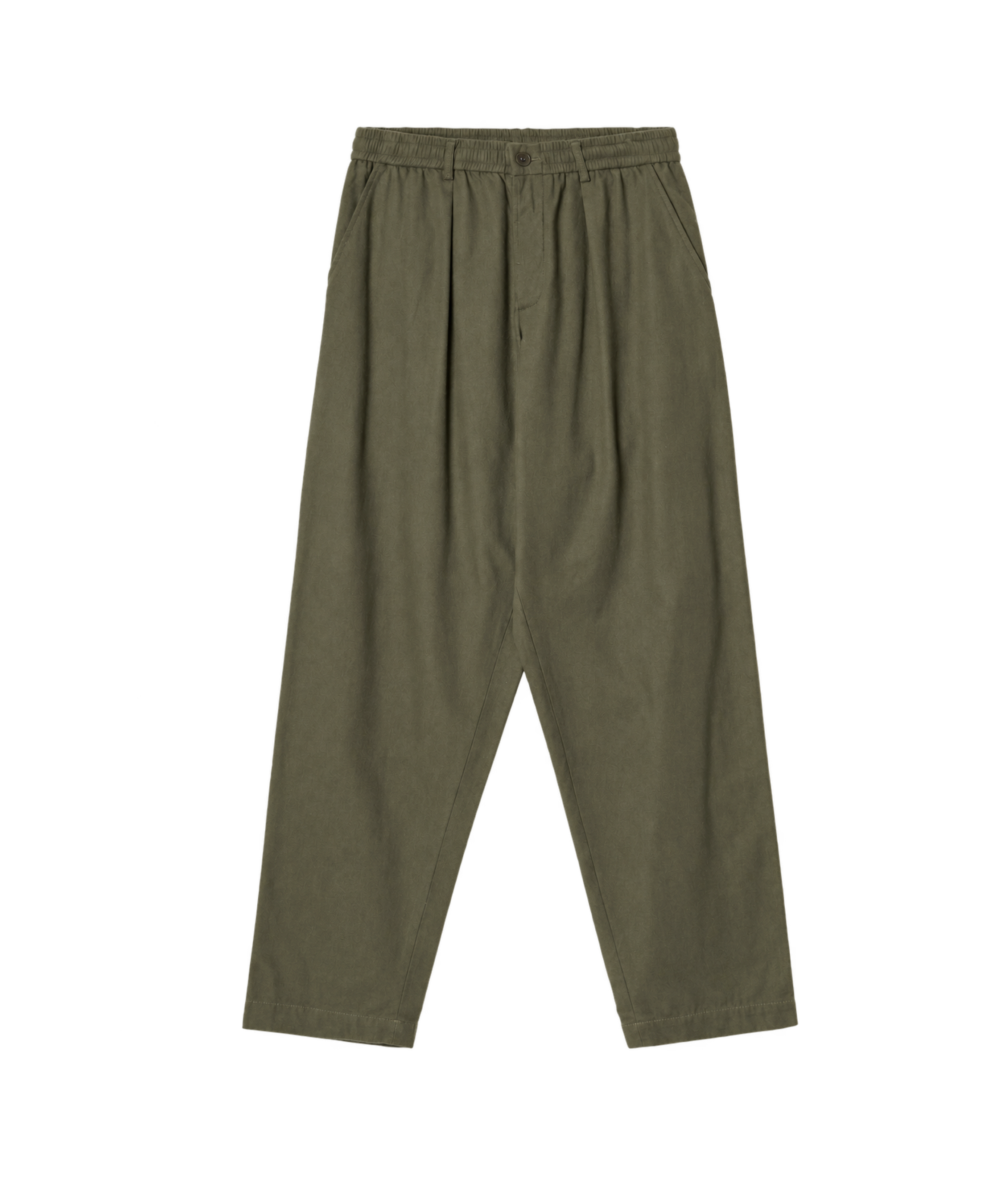 Pantalón UNIVERSAL WORKS Pleated Track Brushed Moleskin Olive