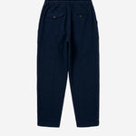 UNIVERSAL WORKS Pleated Track Wool Herringbone Navy - vista trasera