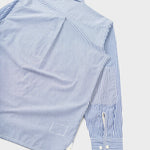UNIVERSAL WORKS Queens Cotton Patched Shirt Navy - vista trasera